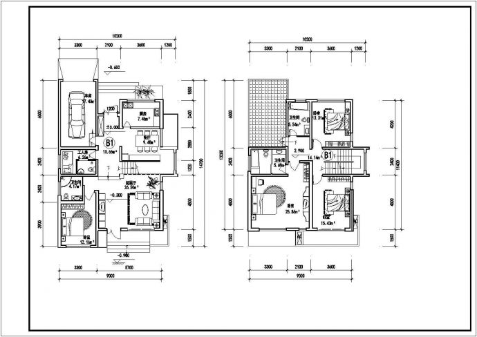 某带车库独立别墅建筑设计图（含效果图）_图1