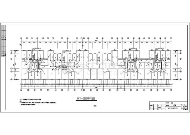 某六层住宅楼电气设计CAD施工图-图一