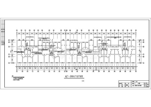 某六层住宅楼电气设计CAD施工图-图二