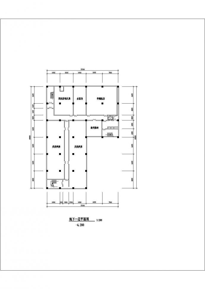 商场建筑施工全套方案cad设计图纸_图1