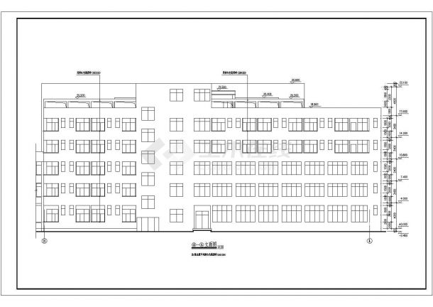 某六层医院门诊及住院楼建筑施工设计图-图二