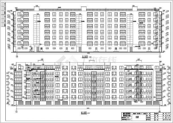 某地6层框架结构住宅整套建筑设计施工图-图二