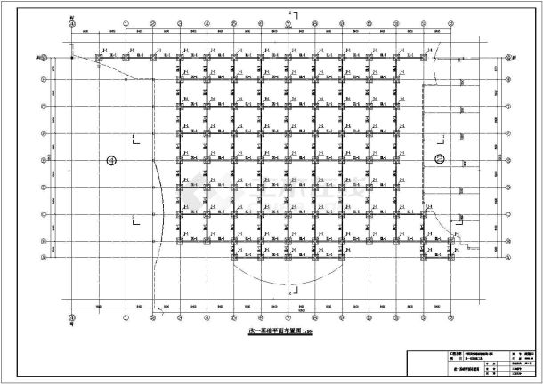 西部某建材城改造工程钢框架结构施工图-图一