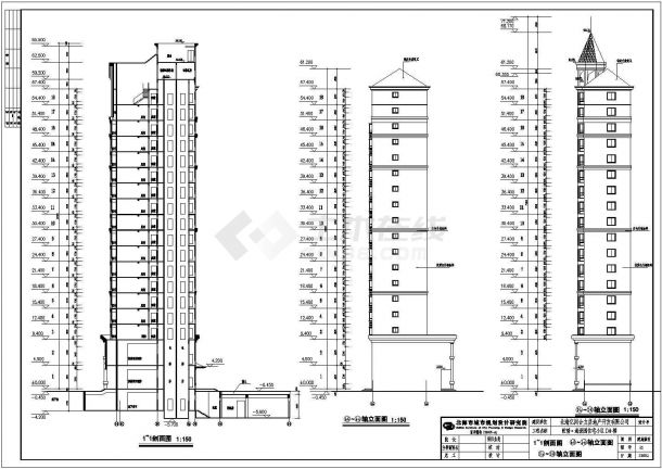 某地18层剪力墙结构商住楼建筑设计方案图-图二