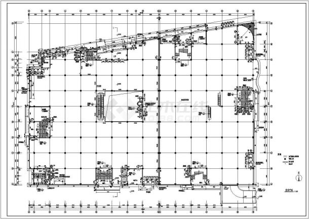 建材家居商场53010平米框架结构建筑设计施工图-图二