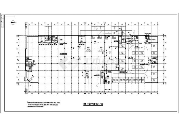 某地5层商场框架结构建筑设计施工图 -图一