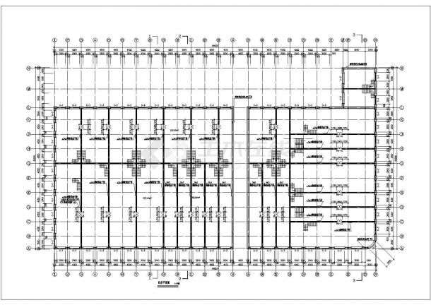 四层框架结构商场建筑设计施工方案图-图一