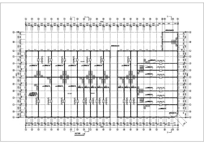 四层框架结构商场建筑设计施工方案图_图1