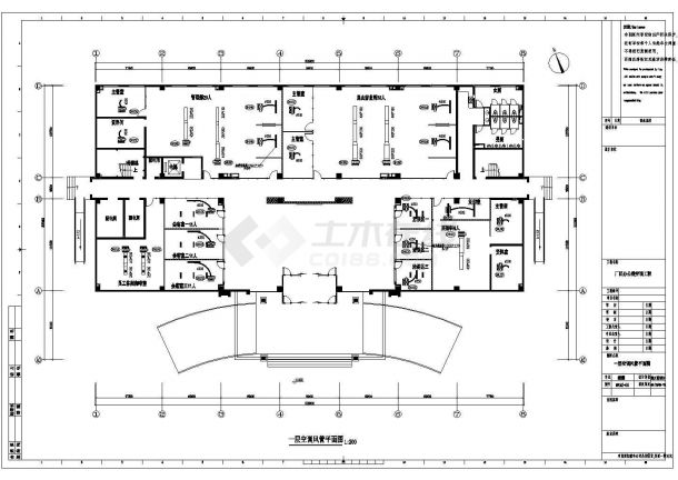 某地厂区办公楼VRV空调工程设计CAD图-图一