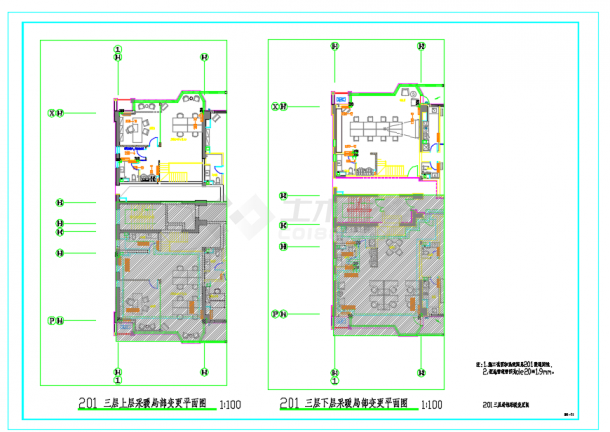 某房地产多功能厅装修暖通设计施工CAD图-图一