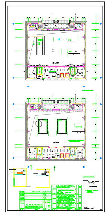 某房地产多功能厅装修暖通设计施工CAD图-图二