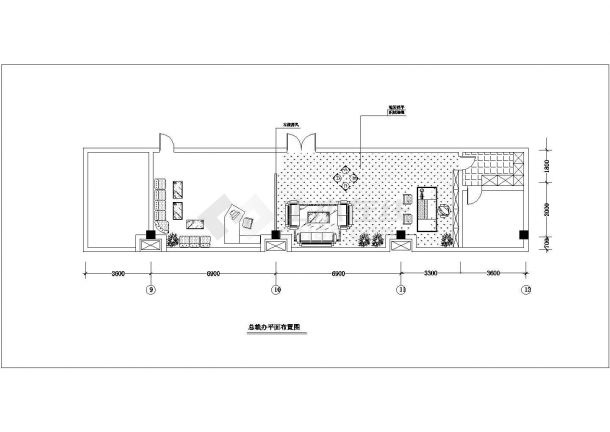 某地办公楼全套装修设计施工CAD图-图二