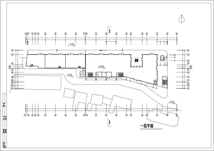 四层框架结构商场建筑设计施工图图_图1