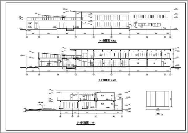 二层超市1516.1平米建筑设计施工图 -图二