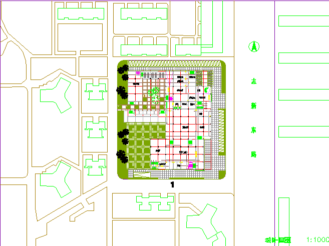 某重点学校办公楼建筑CAD设计图纸_图1