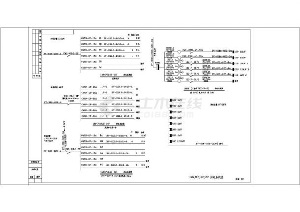 办公楼电气cad详细施工平面图纸全套-图二