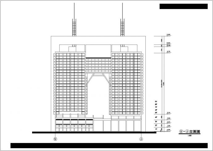 深圳高层框架结构商业综合体建筑设计方案图_图1