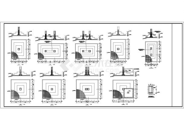 安哥拉4层框架结构宾馆结构施工图-图二