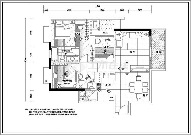  Detailed design and construction drawing case of residential home decoration cad - Figure 1