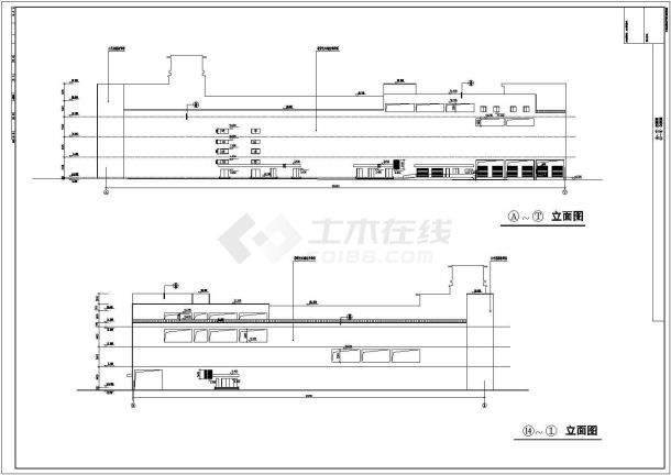 某连锁市场建筑施工详图-图二