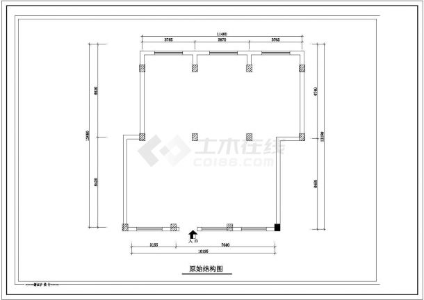 某户样板房精装修装饰cad施工图-图一