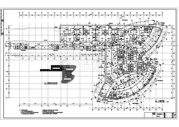 [长沙]某医院二十三层医疗急救外科大楼建筑施工图-图一