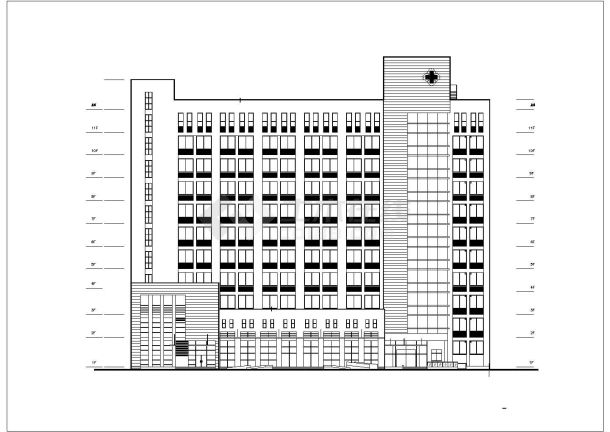 某医院cad施工图-图一