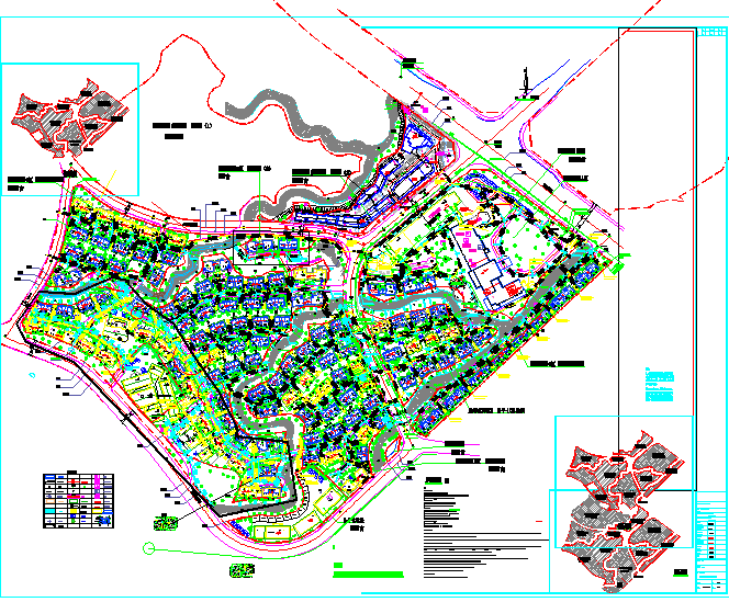 某地300亩别墅区给排水综合设计图纸_图1
