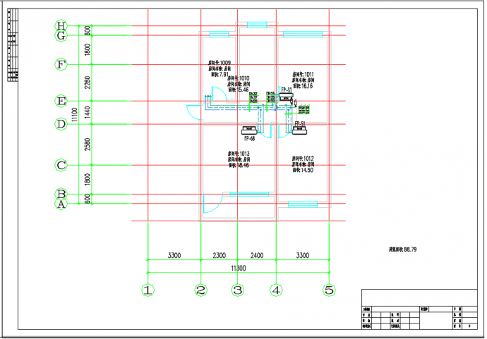 某别墅空气源中央空调设计施工CAD图_图1