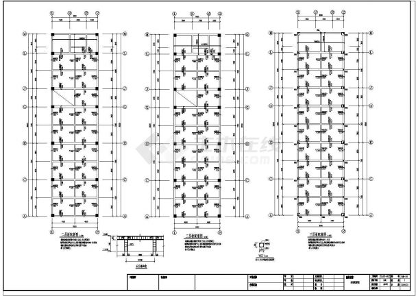 门式钢架厂房的完整cad施工工程图纸-图二