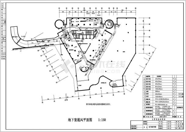 某国际大厦空调通风设计施工CAD图纸-图一