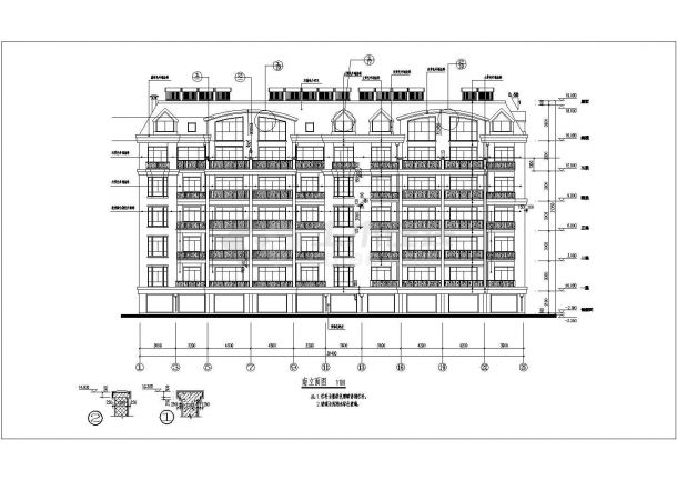 某地多层框架结构住宅建筑方案设计图-图二