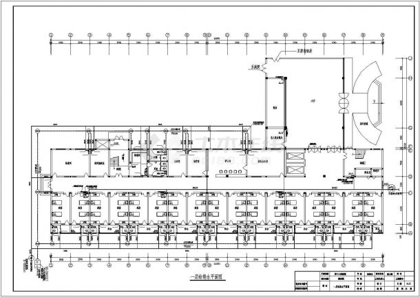 某医院六层多层病房楼建筑给排水施工图-图一