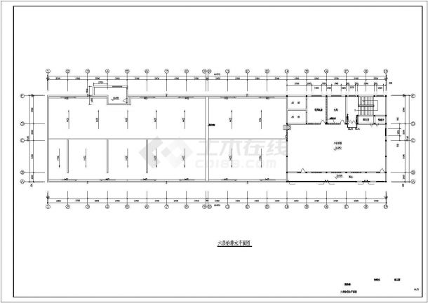 某医院六层多层病房楼建筑给排水施工图-图二