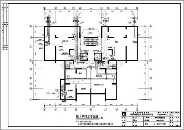 青海某高层附属医院住宅楼给排水设计施工图-图一