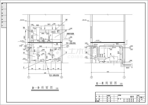 某公司锅炉房设备通风全套设计施工CAD图-图二