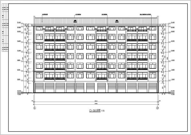 某六层砖混结构保障住房建筑设计方案图-图二