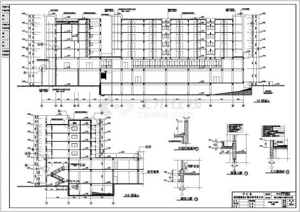 某地六层框架结构商业大厦综合楼建筑、结构设计施工图-图二