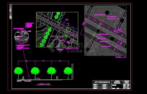 成都置信未来广场竣工图（成都市风景园林规划设计院）-图一