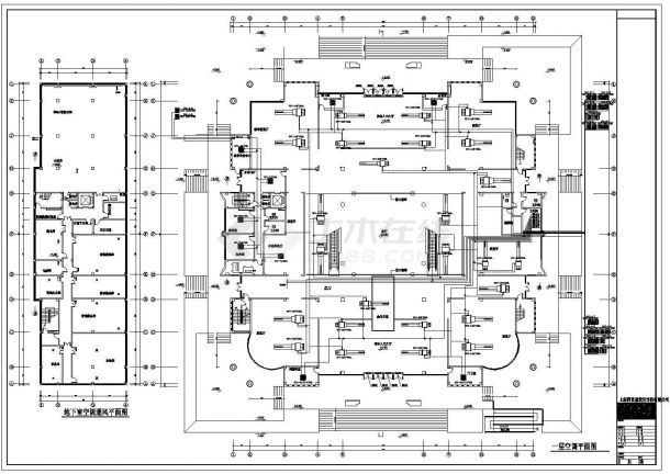 某市某博物馆VRV空调系统暖通建筑设计图纸-图一