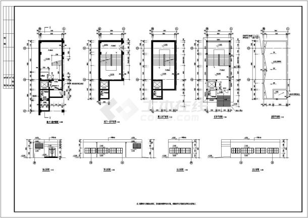 某住宅小区人防出口建筑方案设计图-图一