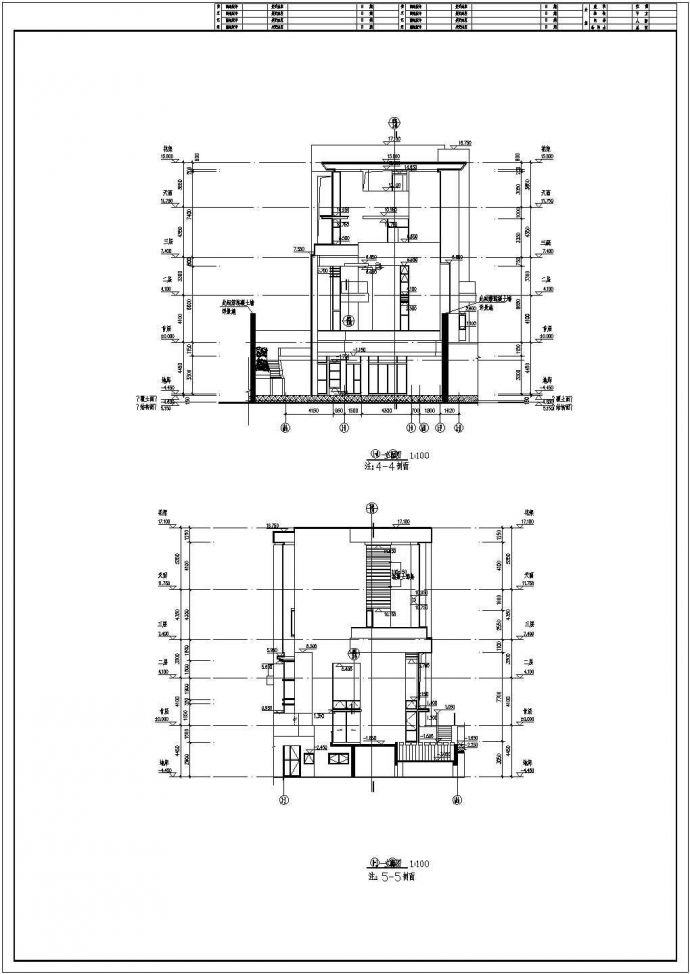 某地三层带地下室别墅建筑设计施工图_图1