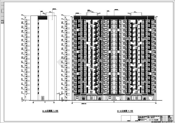 某地2套18层剪力墙住宅楼建筑设计施工图-图二