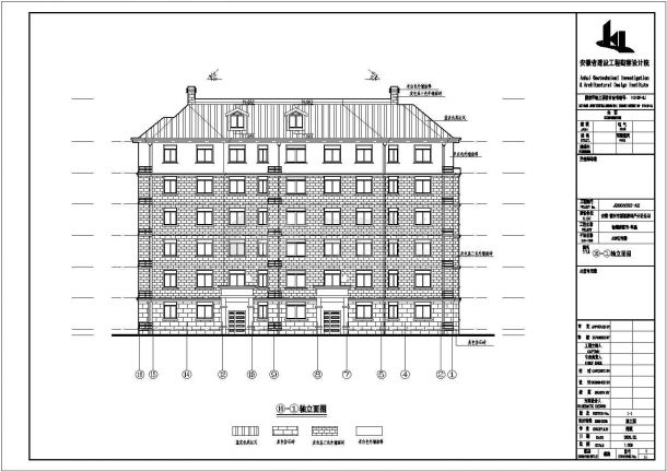 某地六层砖混结构住宅楼建筑设计施工图-图二