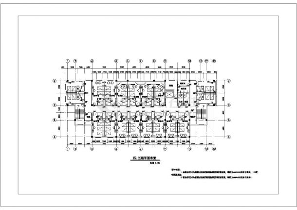 某豪华高档宾馆cad施工平面图纸-图一