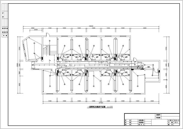 某第三层框架结构创业大厦装饰设计施工图-图二