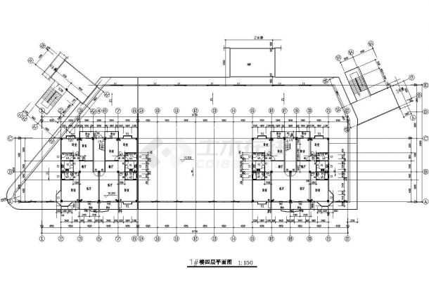 商业广场建筑施工全套方案cad设计图纸-图一