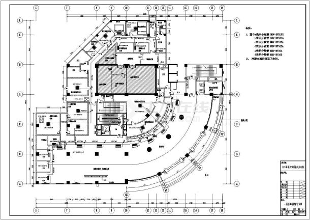 白云区农村信用联社办公楼中央空调工程施工图-图一