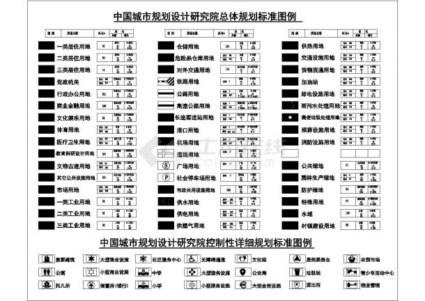 中国城市规划设计研究院标准图例CAD-图一
