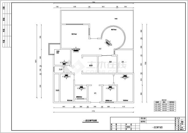 某二层别墅地源热泵中央空调含地埋管施工图设计-图二